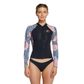 O'Neill Womens Bahia Long Sleeve 1.5mm Full Zip Jacket - Black/Peony/Orange