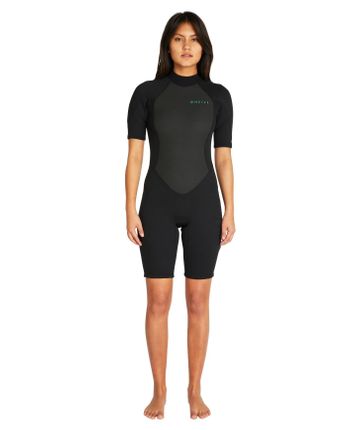 O'Neill Women's Factor Back Zip Springsuit 2/2mm - Black