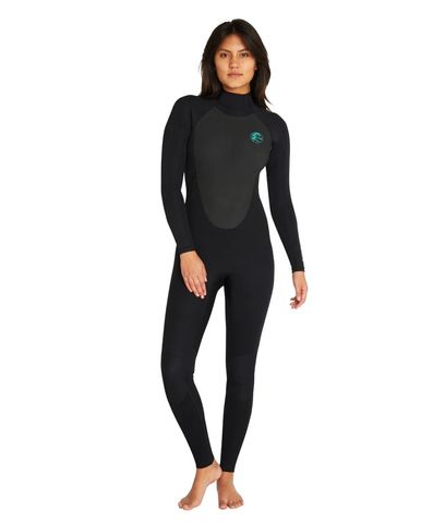 O'Neill Women's Focus 4/3mm Steamer Sealed Back Zip Wetsuit - Black