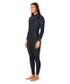 O'Neill Women's HyperFire X Chest Zip Steamer 4/3 - Black