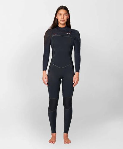 O'Neill Women's HyperFire X Chest Zip Steamer 4/3 - Black