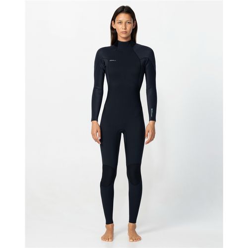 O'Neill Womens HyperFreak 3/2+ Steamer Back Zip Wetsuit - Black