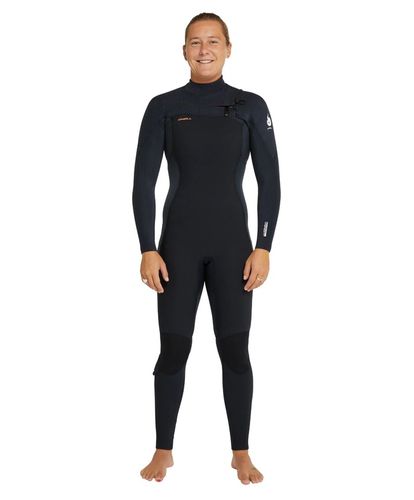 O'Neill Women's Hyperfreak Fire&nbsp;Chest Zip 4/3mm - Black