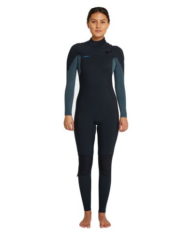 O'Neill Women's Hyperfreak Fire Chest Zip Wetsuit 3/2mm - Black/Shade