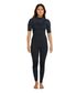 O'Neill Women's Hyperfreak Short Sleeve Steamer 2mm Wetsuit - Black