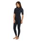 O'Neill Women's Hyperfreak Short Sleeve Steamer 2mm Wetsuit - Black