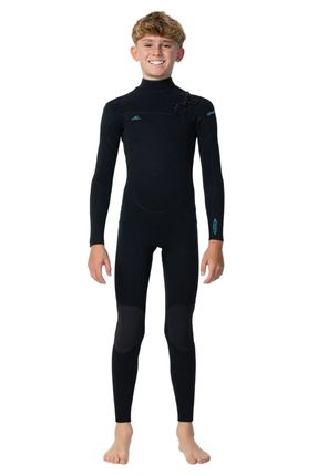 O'Neill Youth Reactor 2 GBS Chest Zip 3/2mm Steamer - Black