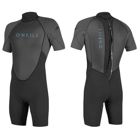 O'Neill Youth Reactor II 2mm Back Zip S/S Spring Wetsuit - Graphite