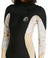 O'Neill Bahia Chest Zip 3/2 Steamer - Black Tropical Leopard