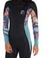 O'Neill Bahia Chest Zip 3/2 Steamer - Black Navy Tropical