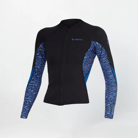 O'Neill Bahia Jacket Full Zip 1.5mm Wetsuit Jacket - Jungle Surf 