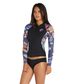 O'Neill Bahia Long Sleeve Full Zip Jacket 1.5mm Black/ Navy Tropical