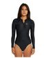 O'Neill Bahia Long Sleeve Lycra Surf Suit - Black /Night Jungle