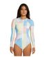 O'Neill Bahia Long Sleeve Lycra Surf Suit - Sundae