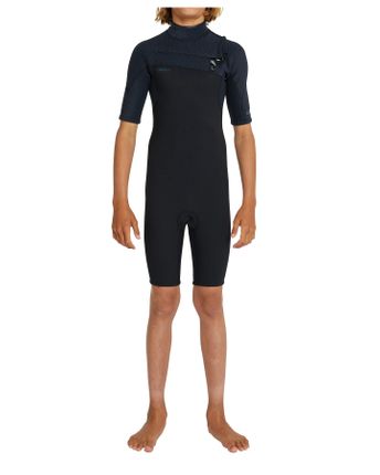 O'Neill Boy's Hyperfreak Chest Zip Springsuit 2mm - Black