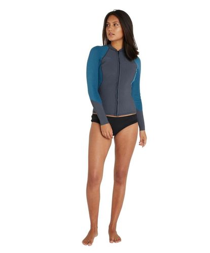 O'Neill&nbsp; Blueprint Women's Front Zip Wetsuit Jacket 2/1.5mm - Graphite