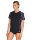 O'Neill Coast Short Sleeve Loose Fit Uvt - Black Floral