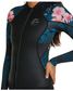 O'Neill Cruise Front Zip Long Sleeve Cheeky Spring Suit 2mm- Black Hibiscus