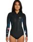 O'Neill Cruise Front Zip Long Sleeve Cheeky Spring Suit 2mm- Black Hibiscus