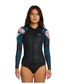 O'Neill Cruise Front Zip Long Sleeve Cheeky Spring Suit 2mm- Black Hibiscus