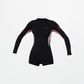 O'Neill Girl's Bahia 2mm Long Sleeve Mid Spring Suit Back Zip - Tangerine Tile