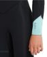 O'Neill Girl's Bahia Chest Zip 4/3 - Black/Aqua