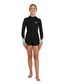 O'Neill Girl's Bahia Long Sleeve Back Zip Mid Springsuit - Black/Aqua