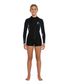 O'Neill Girl's Bahia  Long Sleeve Spring Suit  2mm - Black/Hibiscus