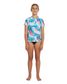 O'Neill Girl's Bahia Short Sleeve UV Rash Tee - Wavedye