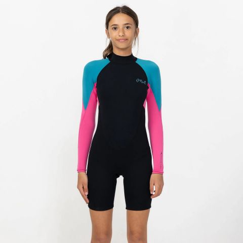 O'Neill Girl's Reactor 2mm Long Sleeve Long Spring Suit - Blue Curacao