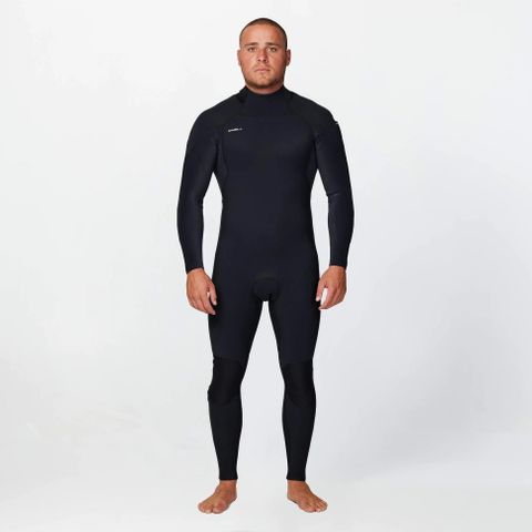O'Neill HyperFire 3/2mm Steamer Back Zip Wetsuit - Black