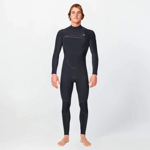 O'Neill HyperFire X 3/2mm Steamer Chest Zip Wetsuit - Black