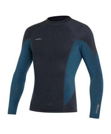 O'Neill Hyperfreak 1.5mm Long Sleeve Wetsuit Jacket - Gunmetal/Cadet