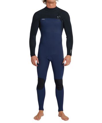 Hyperfreak 3/2+Mm Chest Zip Full Wetsuit - Blk/blk