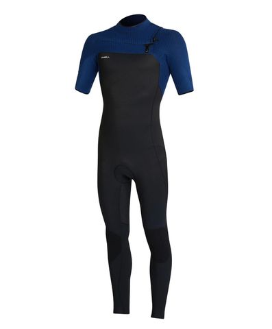 O'Neill Hyperfreak Chest Zip Short Sleeve Steamer 2mm - Marine