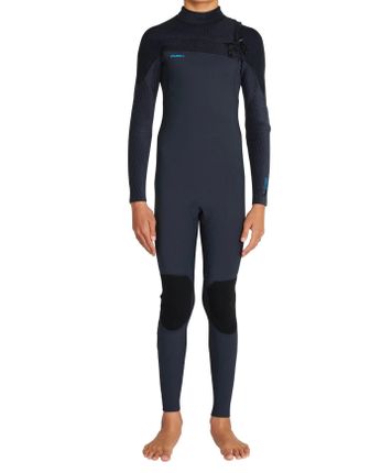O'Neill Hyperfreak Boy's Chest Zip Steamer 3/2 - Gunmetal