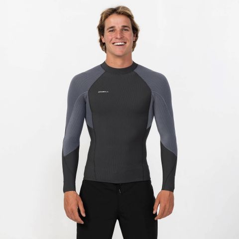 O'Neill HyperFreak GBS 2mm Wetsuit Jacket - Tempered Steel