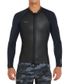 O'Neill Hyperfreak Front Zip Long Sleeve Wetsuit Jacket 2mm - Black