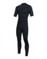 O'Neill Hyperfreak Short Sleeve Chest Zip Steamer 2mm - Black