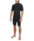 O'Neill Hyperfreak Short Sleeve Springsuit Chest Zip Wetsuit 2mm - Black