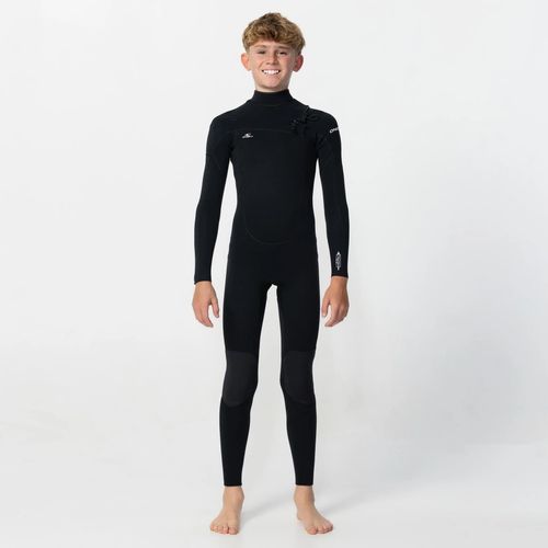 O'Neill Kid's Reactor 4/3mm GBS Steamer Chest Zip - Black