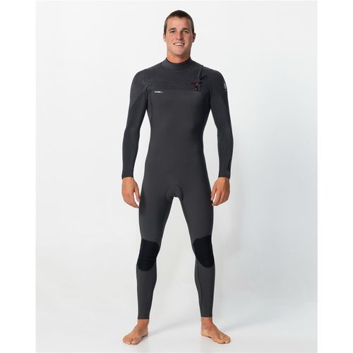 O'Neill Men's HyperFire 3/2mm Steamer Chest Zip - Steel Grey