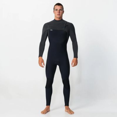 O'Neill Men's HyperFreak 4/3+ Steamer Chest Zip - Tempered Steel