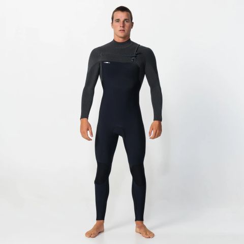 O'Neill Men's HyperFreak 4/3+ Steamer Chest Zip - Tempered Steel