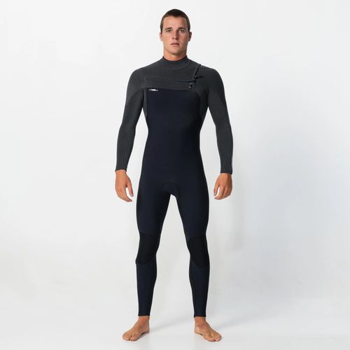 O'Neill Men's HyperFreak 4/3+ Steamer Chest Zip - Tempered Steel
