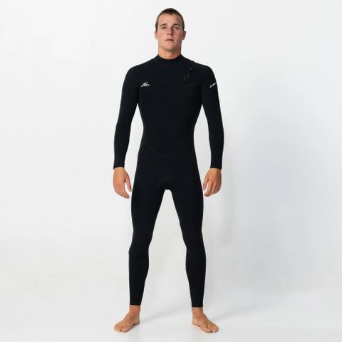 O'Neill Men's Reactor 4/3mm GBS Steamer Chest Zip - Black