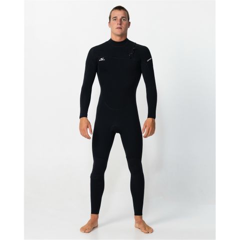 O'Neill Reactor 2 GBS Full 3/2MM Back Zip Steamer Wetsuit - Black