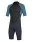 O'Neill Reactor II Short Sleeve Back Zip Springsuit 2mm - Gunmetal/Marine