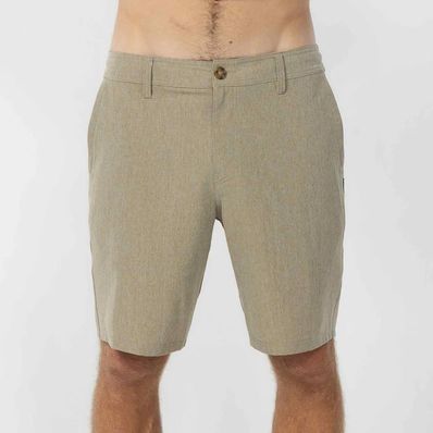 O'Neill Reserve Heather 19" Hybrid Short - Heather Khaki
