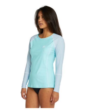 O'Neill  Salina Women's Long Sleeve UV Surf Tee - Aqua/Fog
